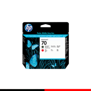 HP 70 Matte Black and Red DesignJet Printhead C9409A