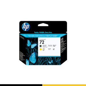 HP 72 Matte Black and Yellow DesignJet Printhead C9384A