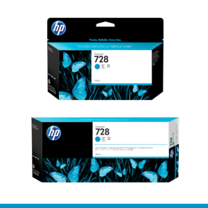 HP 728 Cyan DesignJet Ink Cartridges